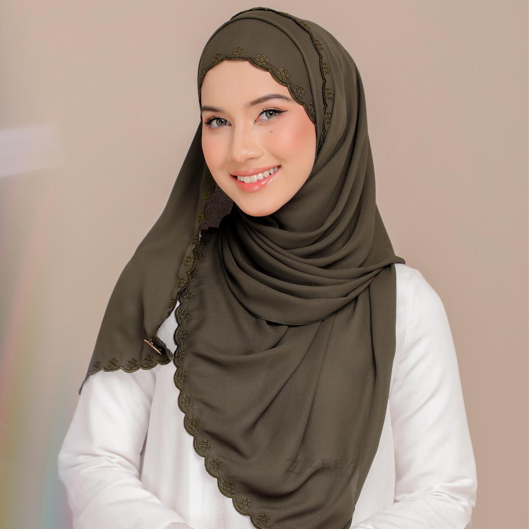 High Quality Ratu Sulam Shawl By Zeez Scarves
