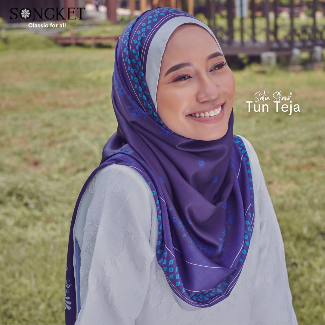 Satin Shawl Songket Edition