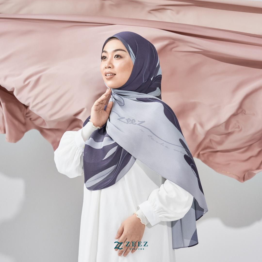 Zeez Scarves Tudung Estee Pleated Shawl Edisi Terhad