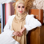 Zeezscarves Aafiya Satin Silk Shawl Selendang Panjang 2 meter