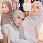 Zeezscarves Tudung Airy Pleated Scarf Size biasa