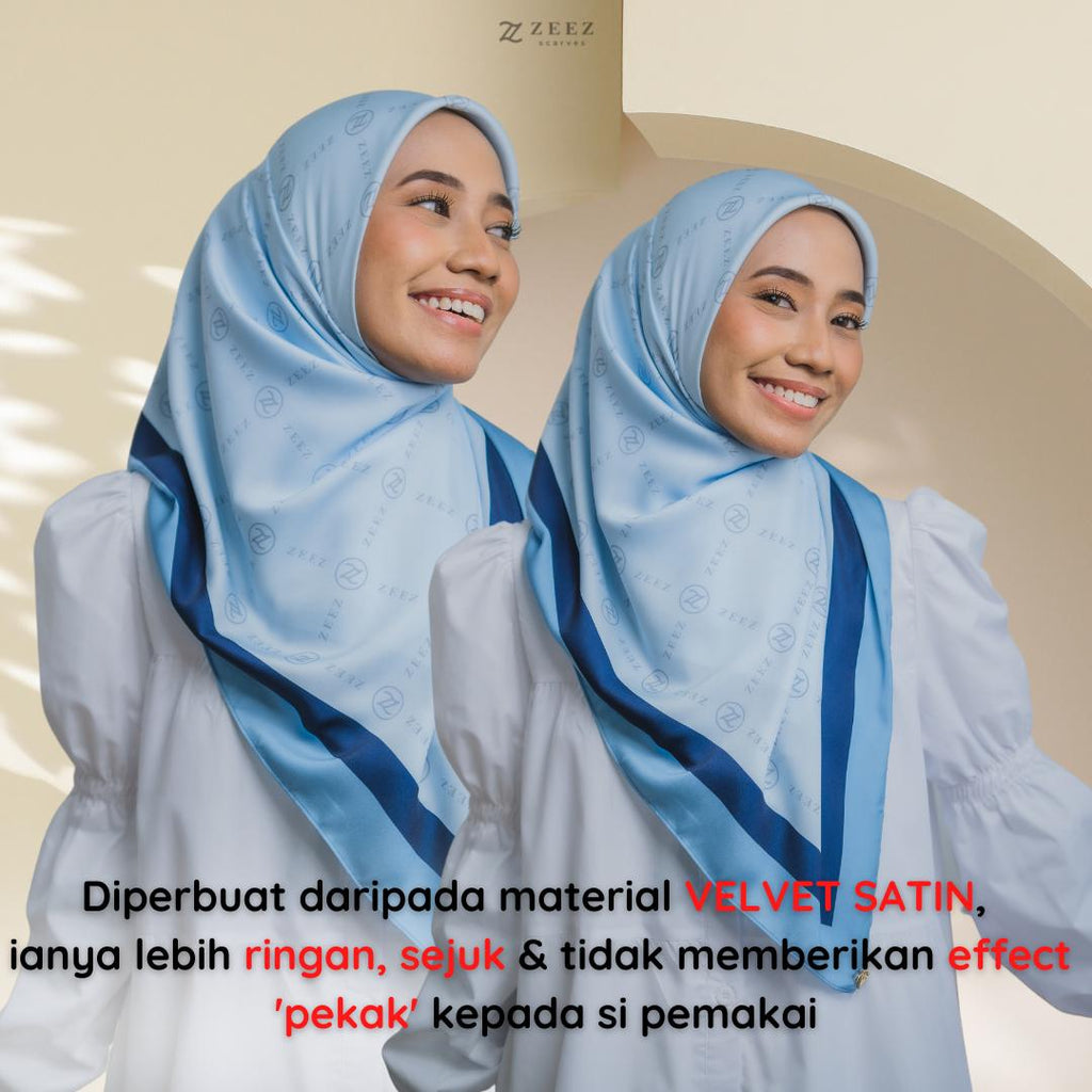 Bawal Satin Velvet Monogram Edition Zeez Scarves