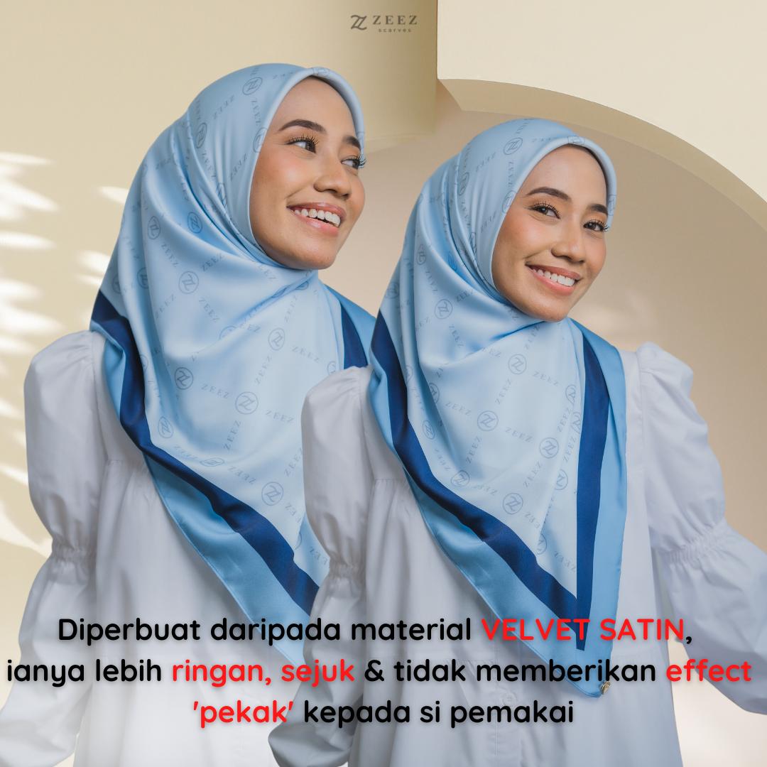 Bawal Satin Velvet Monogram Edition Zeez Scarves
