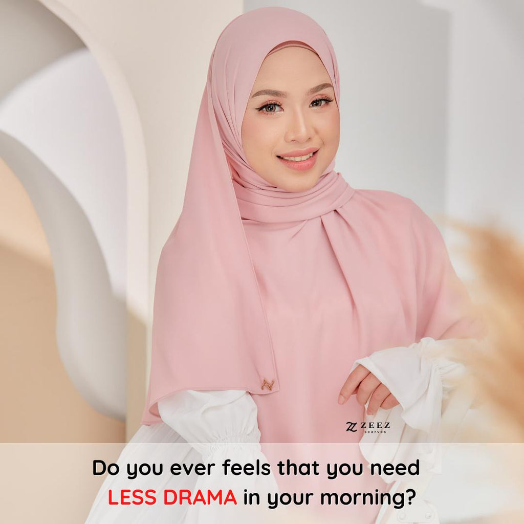 Zeez Scarves Tudung Air Plain Labuh Lebar Tak Jarang