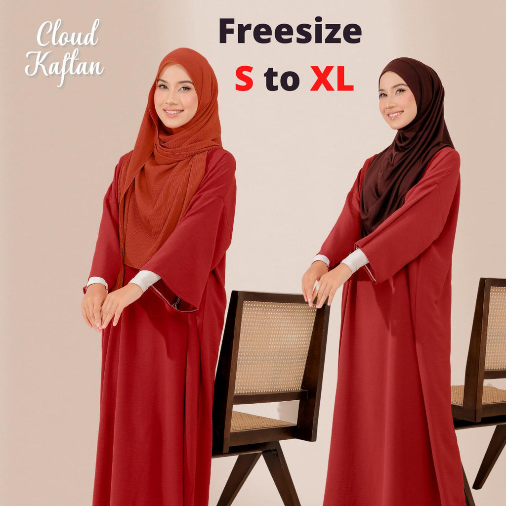 Zeezscarves Cloud Kaftan Tak Perlu Gosok