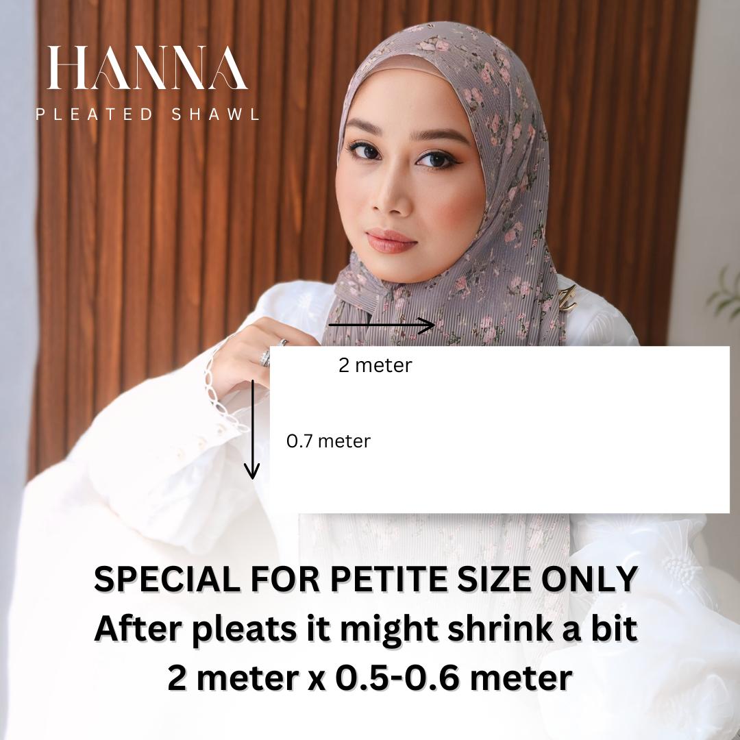 Zeez Scarves Hanna Pleated Bercorak Tak perlu iron 100%